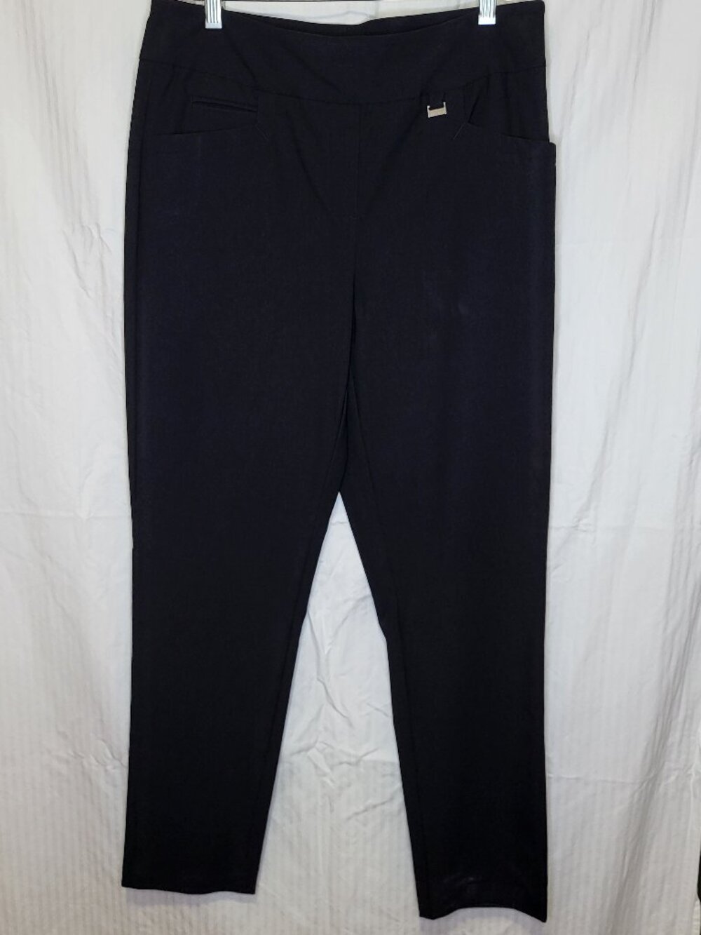 EP NY Black Pull-on Ankle Golf Pants NWT Womens Large Stretch Performance
